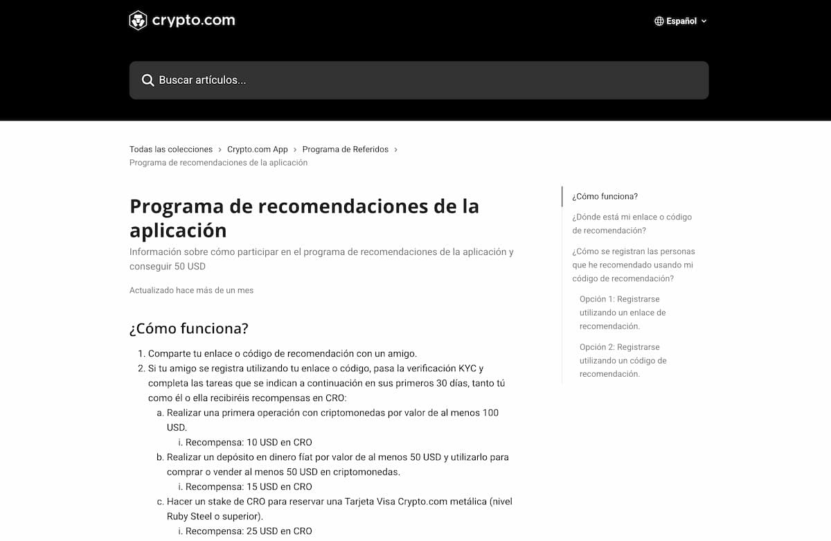 Crypto.com renueva su programa de referidos: más recompensas