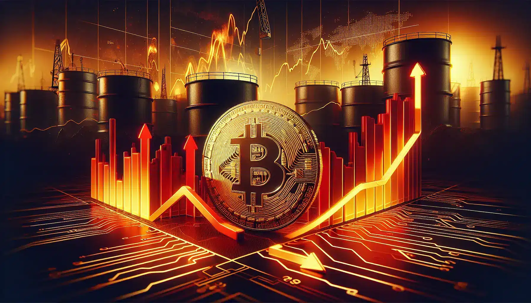 El BTC USD cae por debajo de los 68.000 USD ante el repunte del petróleo