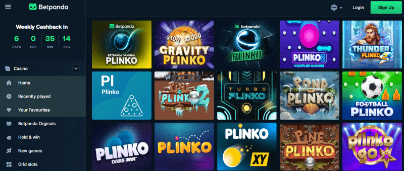 betpanda plinko pelit