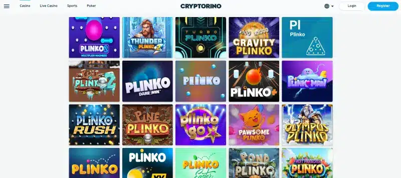 cryptorino plinko pelit