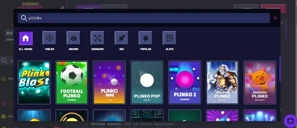casinopunkz plinko pelit
