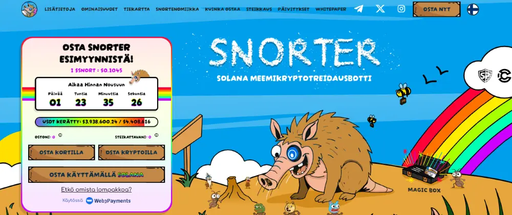 snorter bot ennakkomyynti