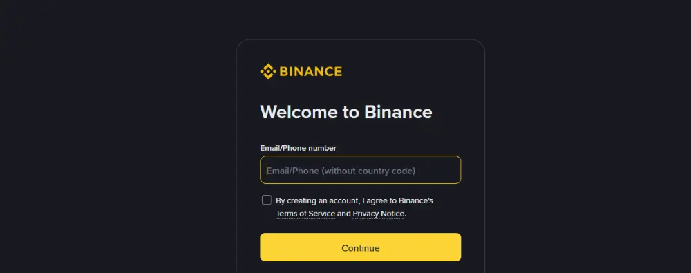 welcome to binance - binancen etusivu
