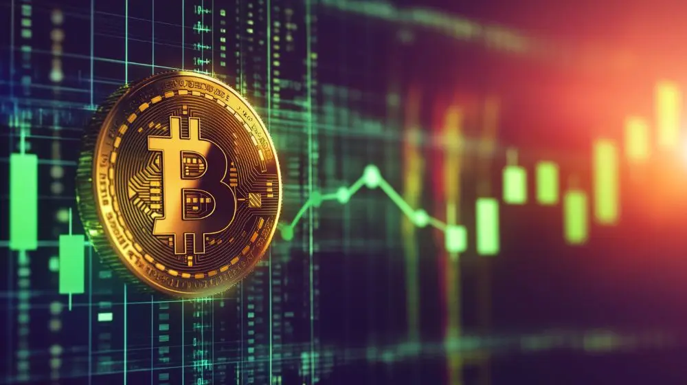 bitcoin kurssigraafi nousussa