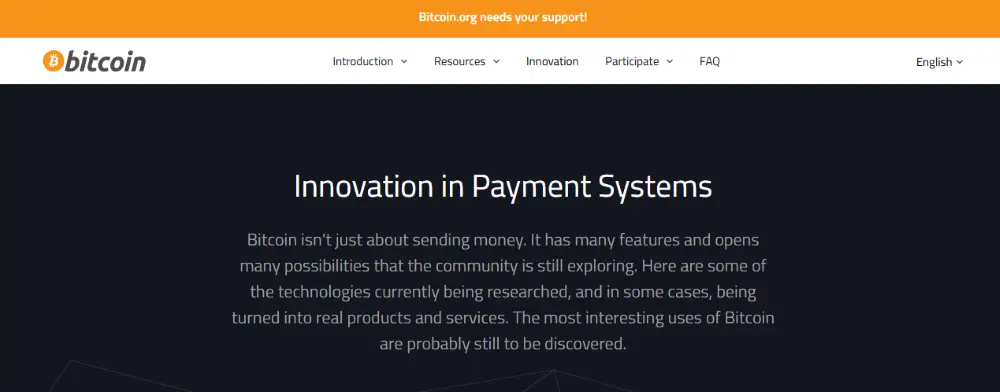 binance.org sivusto - innovation in payment systems