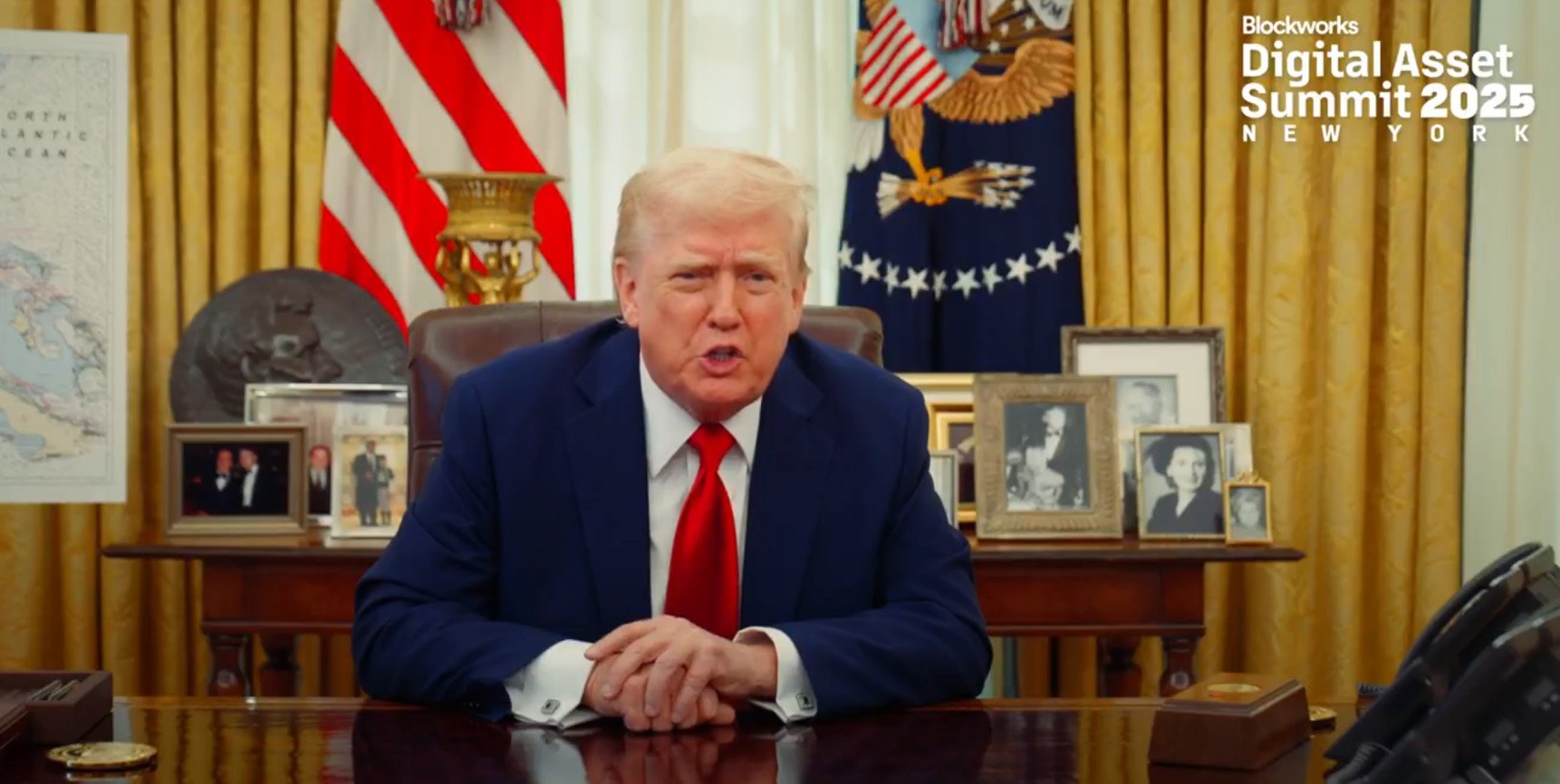 Que retenir de l’intervention de Trump au Digital Asset Summit