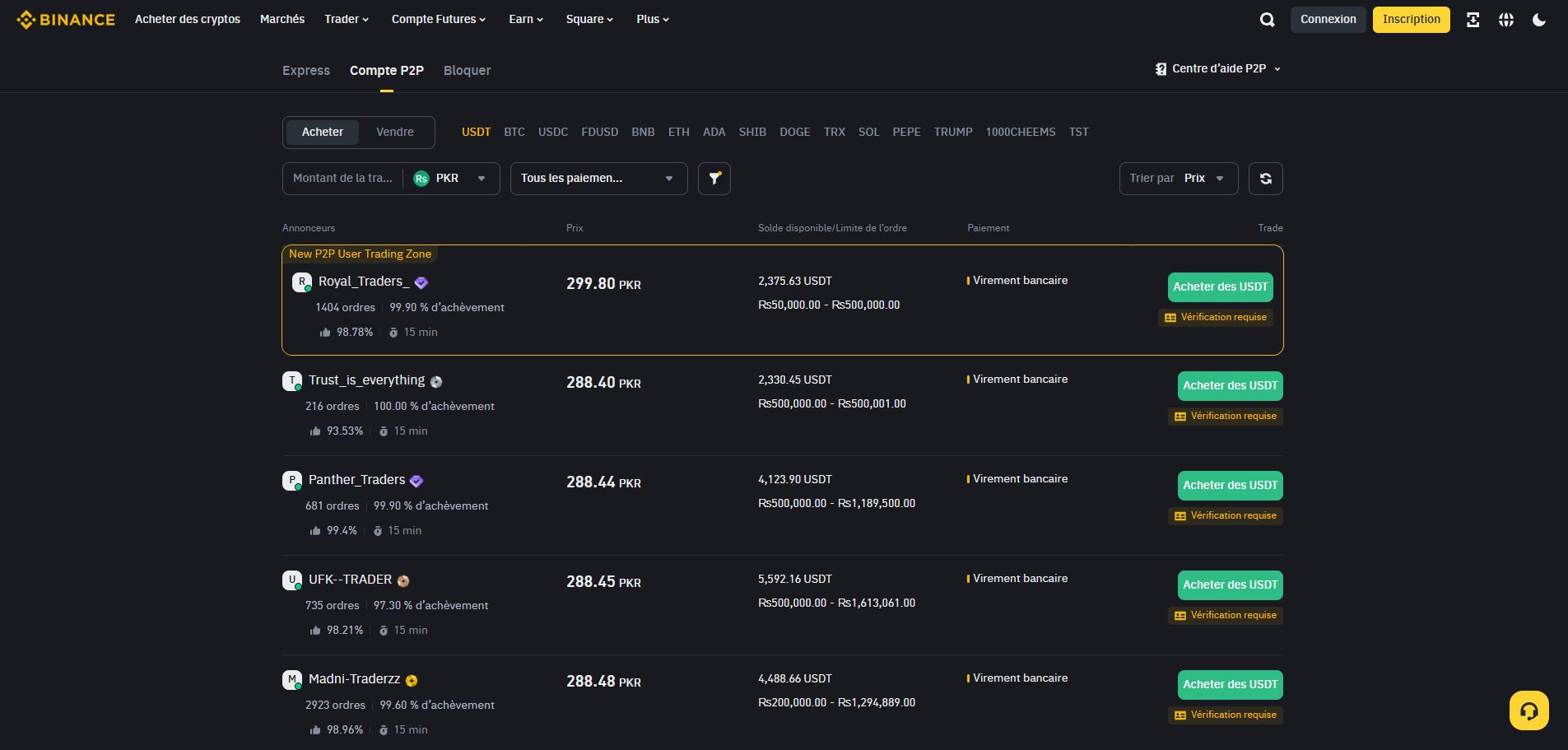 binance p2p