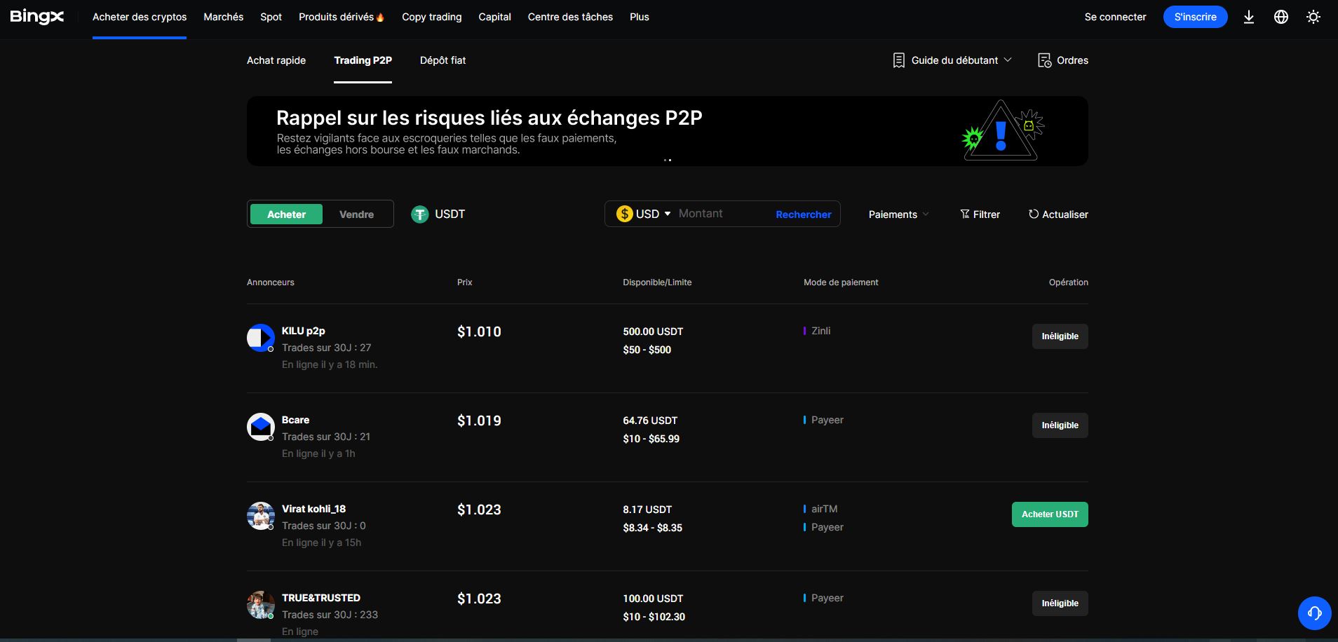 bingx p2p