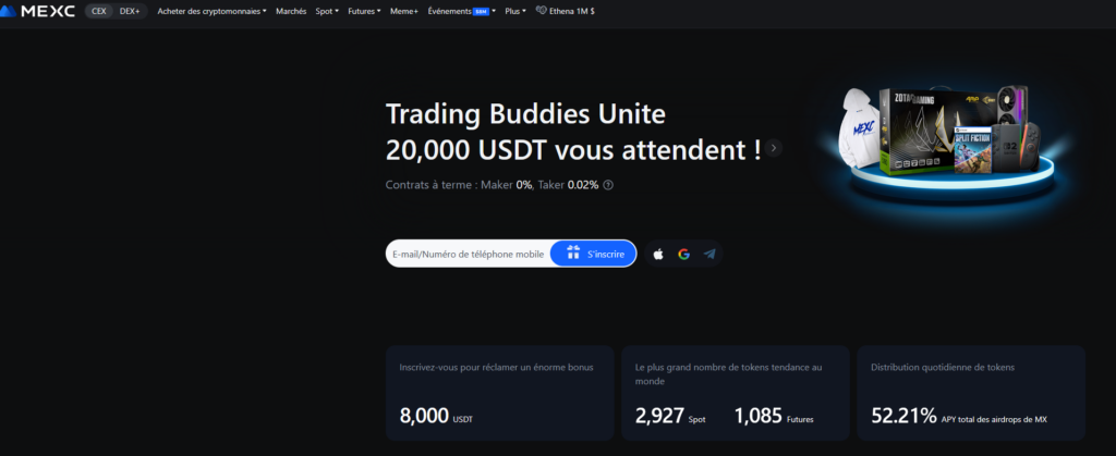 Plateforme de Trading Crypto Future MEXC