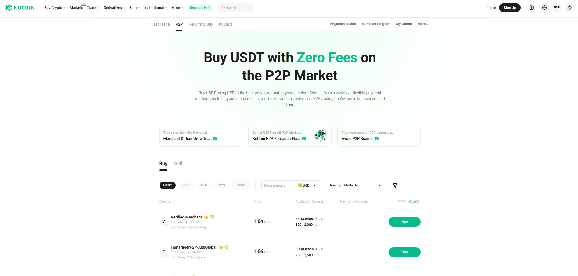 kucoin p2p