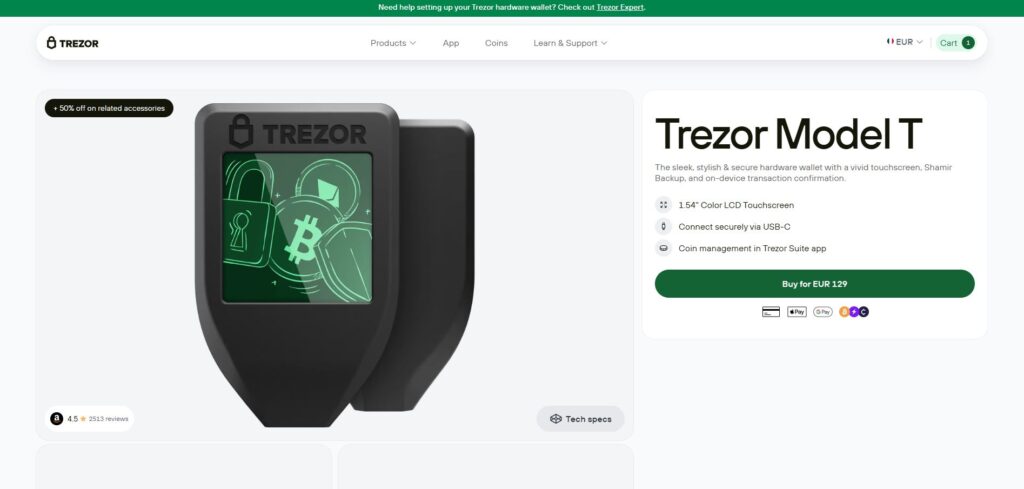 trezor model t