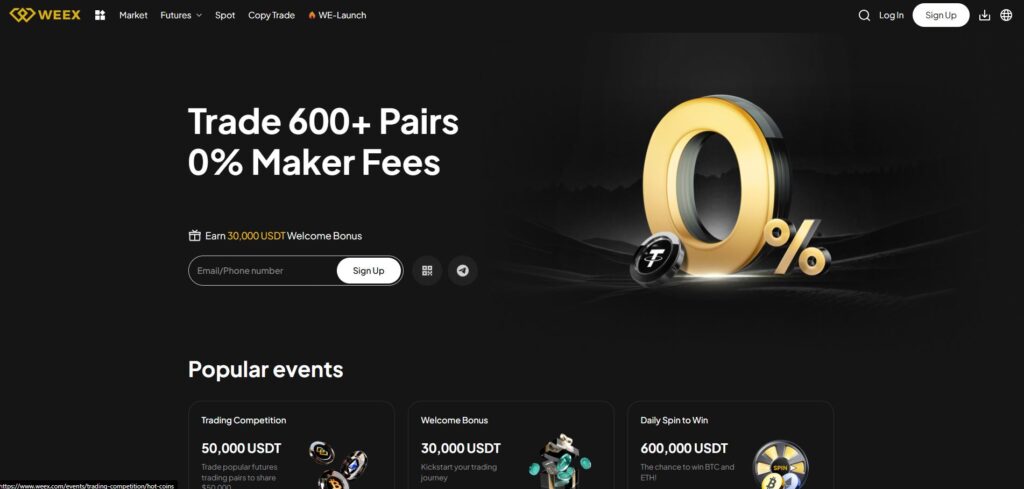 weex trading sur marge