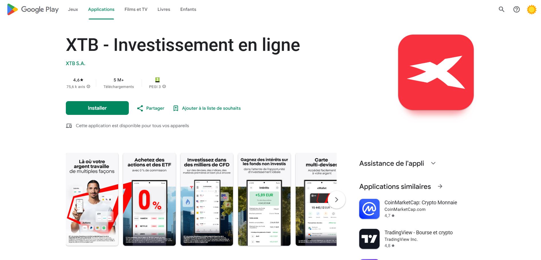xtb google play