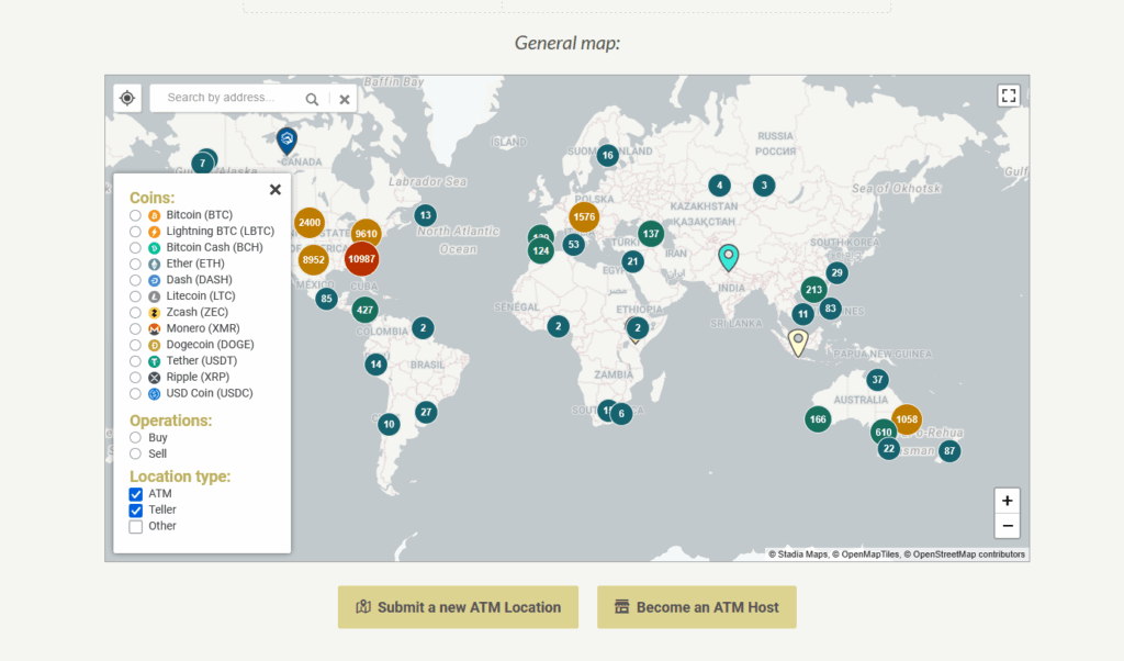 Bitcoin ATM sans KYC