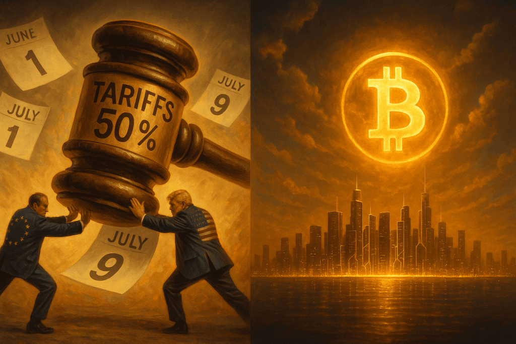 Trump reporte ses tarifs EU au 9 juillet, Bitcoin reprend 110 000 $