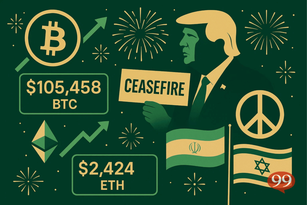 Les cryptos explosent : Trump stoppe la guerre Iran-Israël