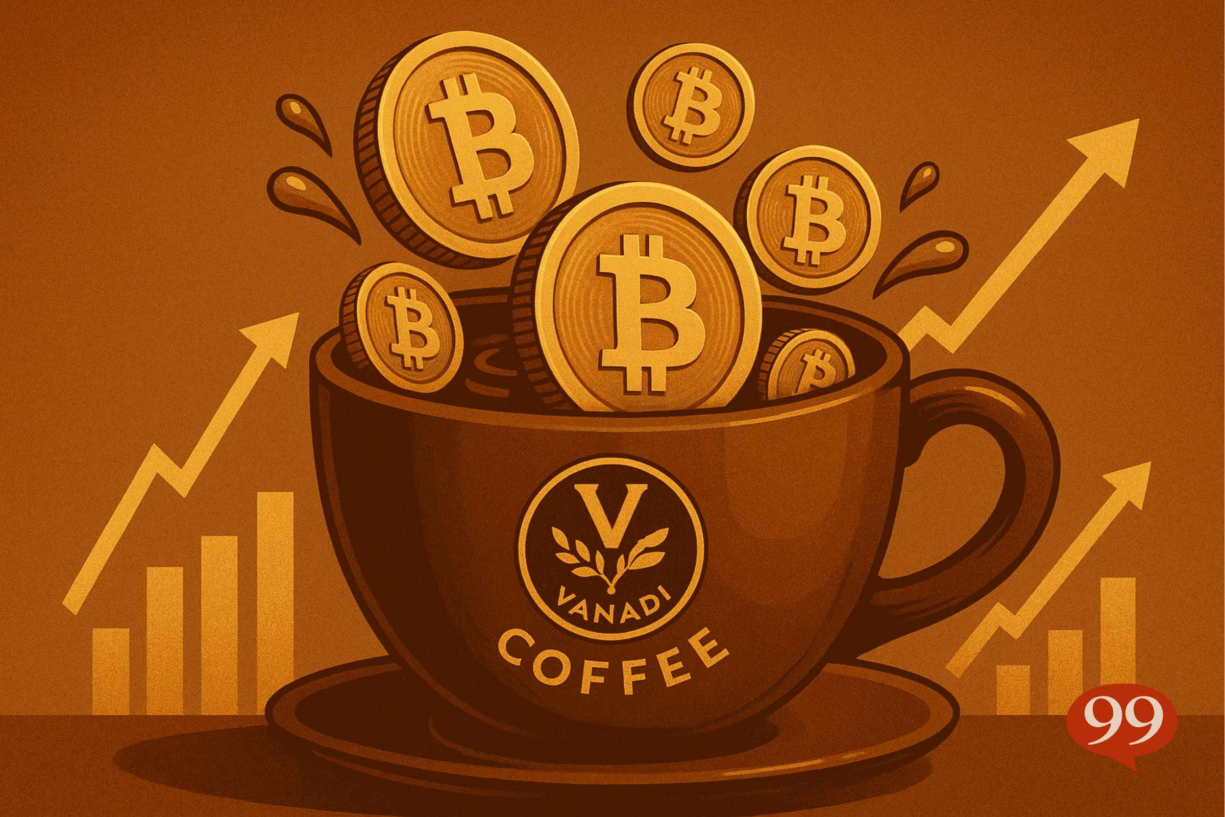 Vanadi Coffee investit 1,1 Md $ en Bitcoin, pari audacieux et risqué