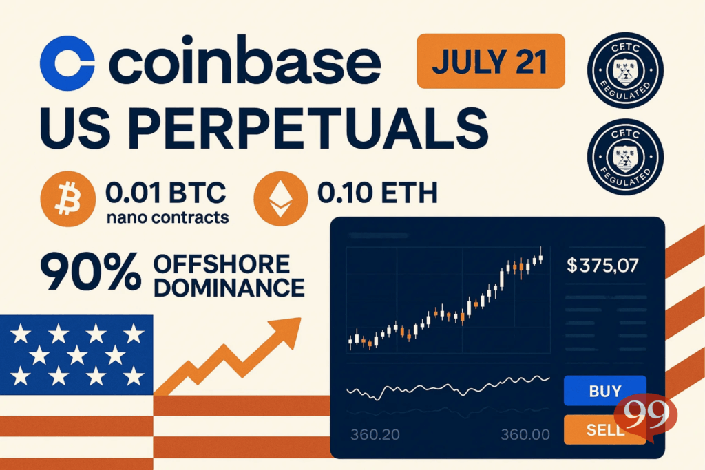 Coinbase lance des perpetuals régulés, vont-ils chambouler le marché crypto ?