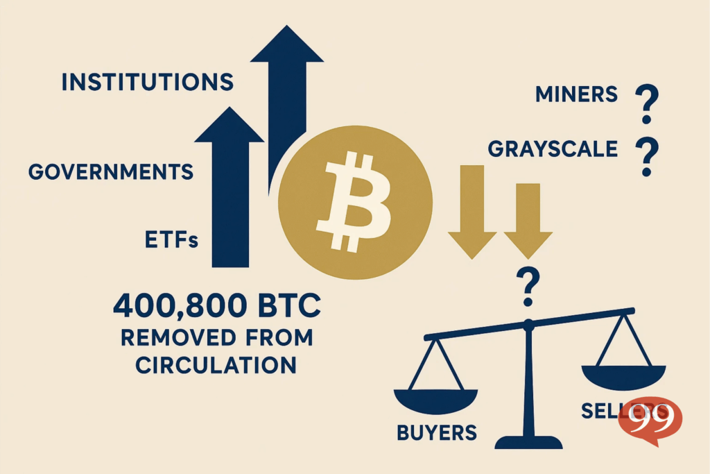 Énigme du marché : qui cède ses Bitcoins face aux achats institutionnels ?