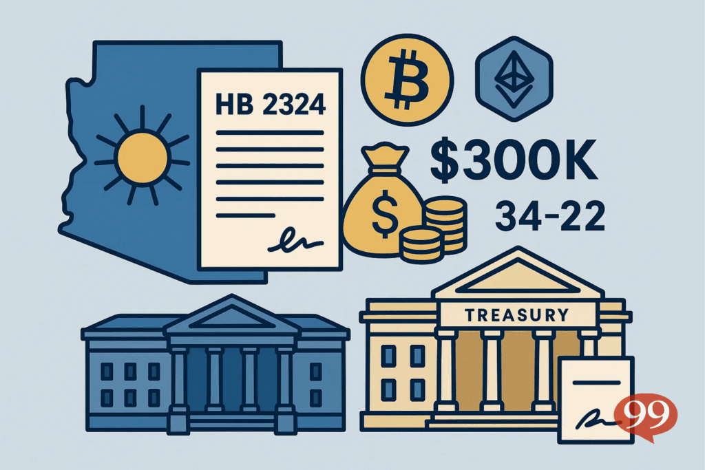 HB 2324 validé : Arizona pionnier des réserves crypto d’État