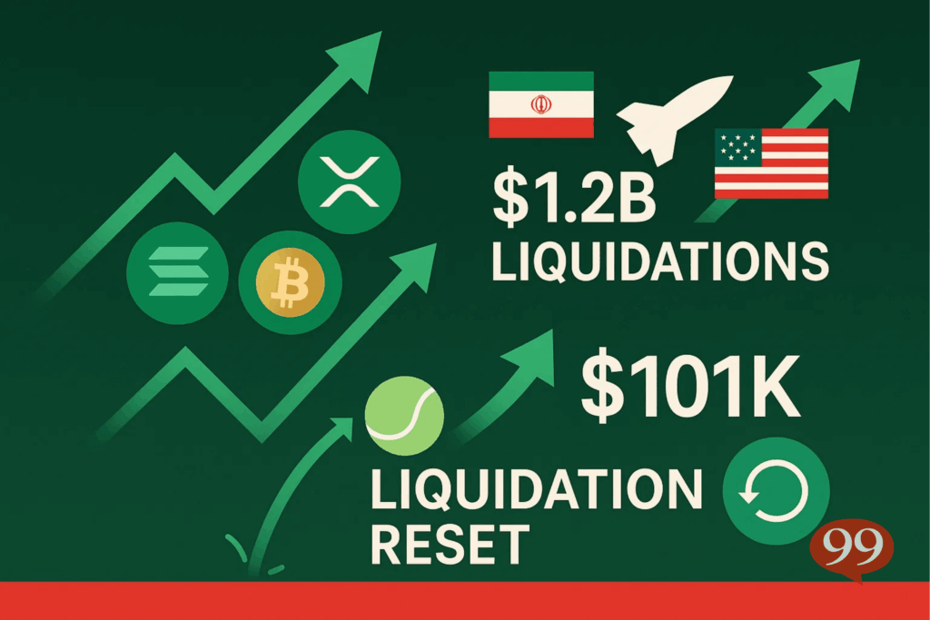 SOL, XRP et DOGE mènent la reprise des altcoins après 1,2 milliard de liquidations