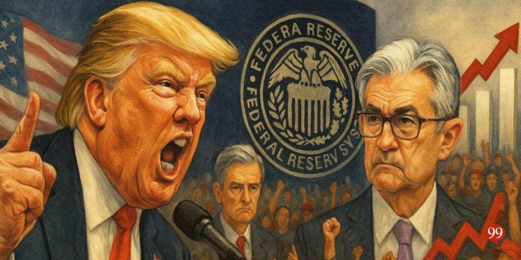 Trump insulte le patron de la Fed : impact sur le Bitcoin et les marchés ?