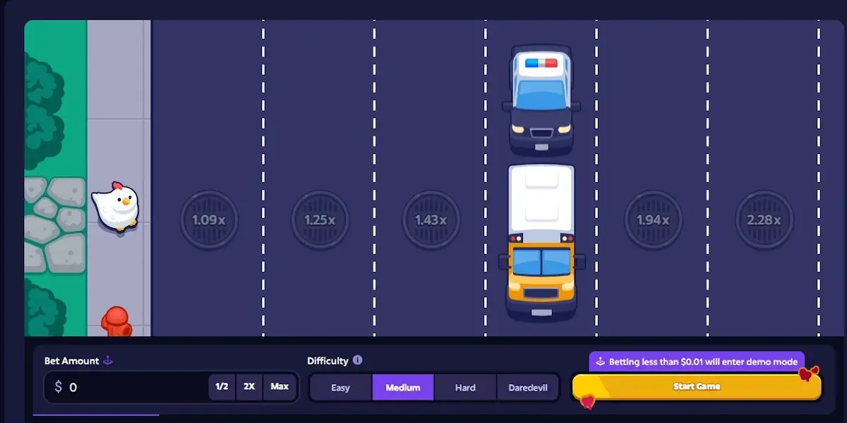 mission uncrossable jeu du poulet