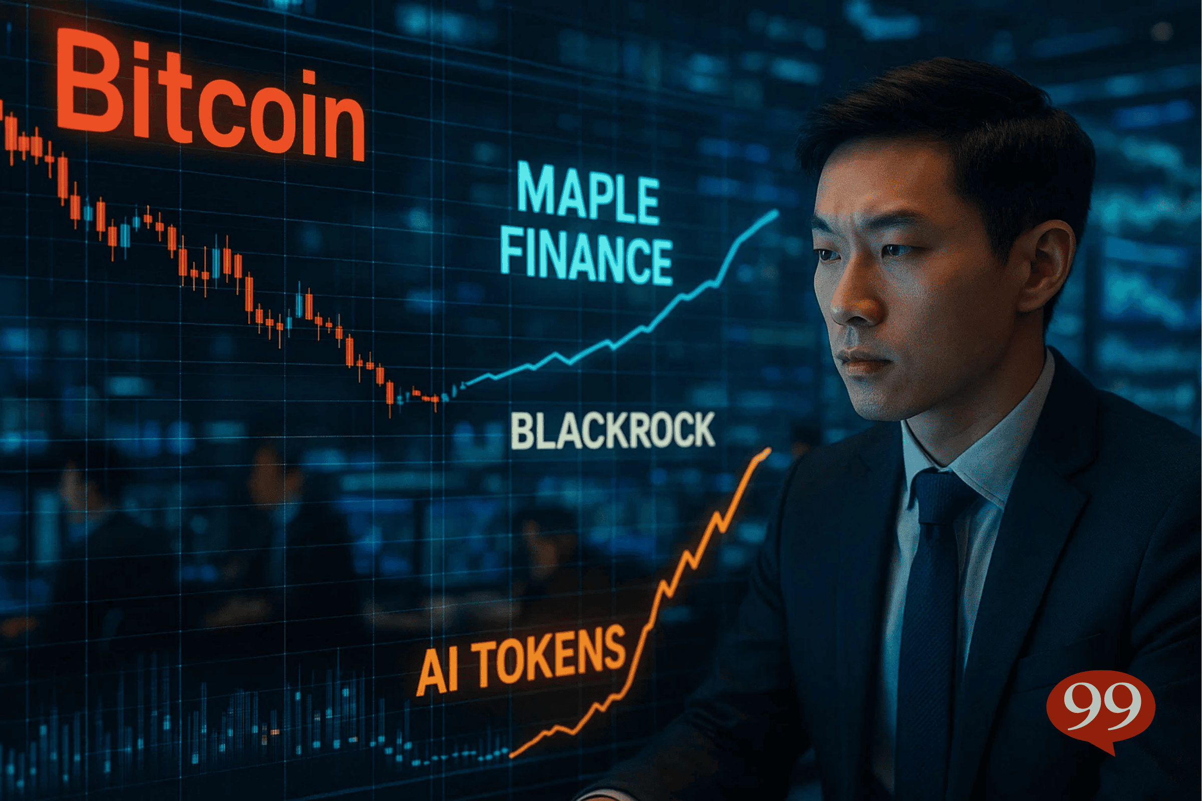Bilan de cette nuit : Bitcoin corrige, Maple détrône BlackRock et un retour de la narrative IA