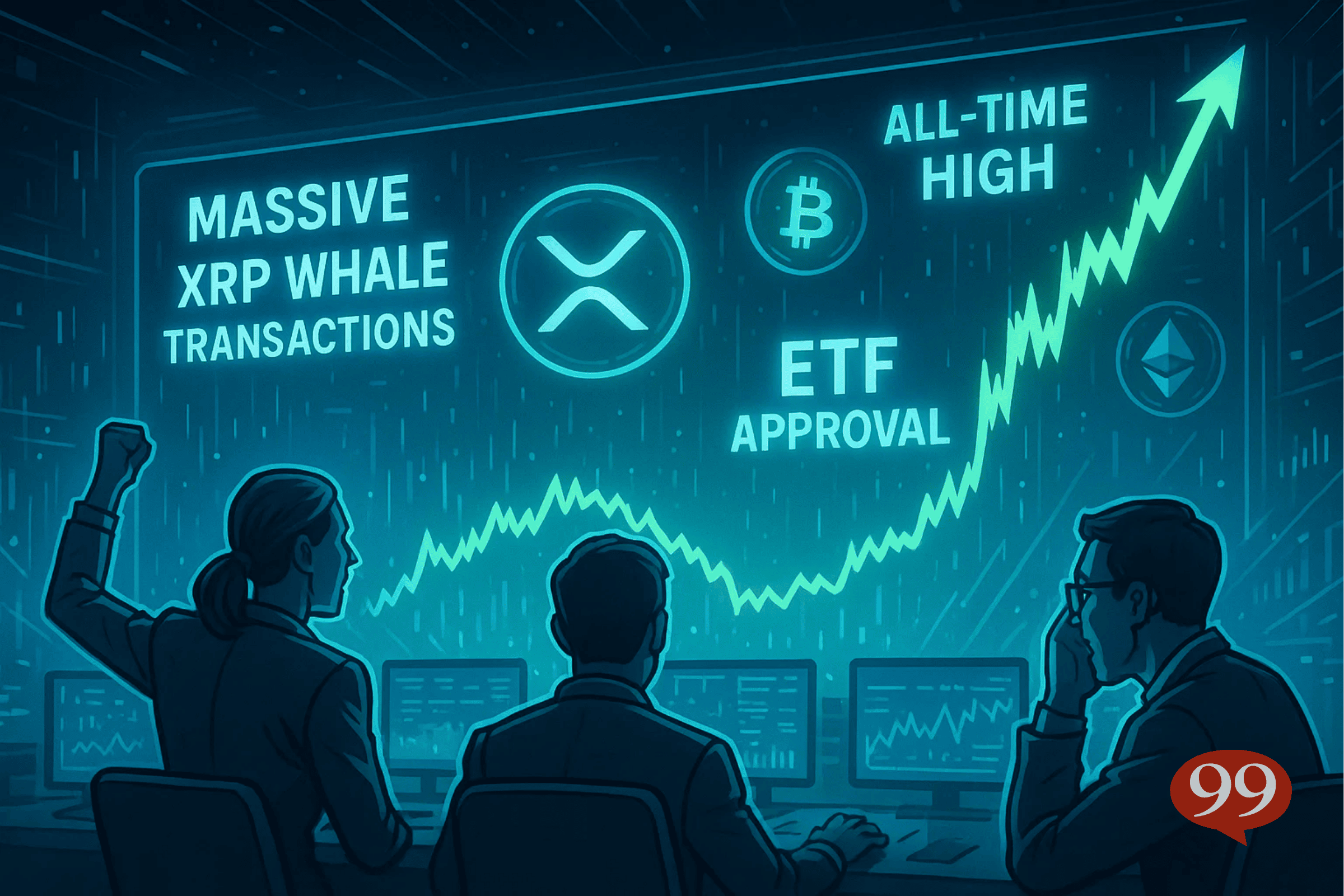 XRP prêt à pulvériser son record ? Les baleines crypto poussent direction l’ATH