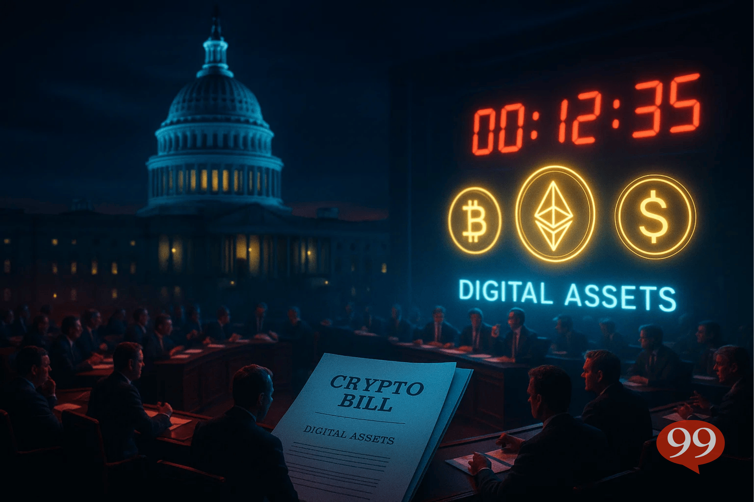 Capitole sous tension : la régulation crypto US bascule après 9h de chaos