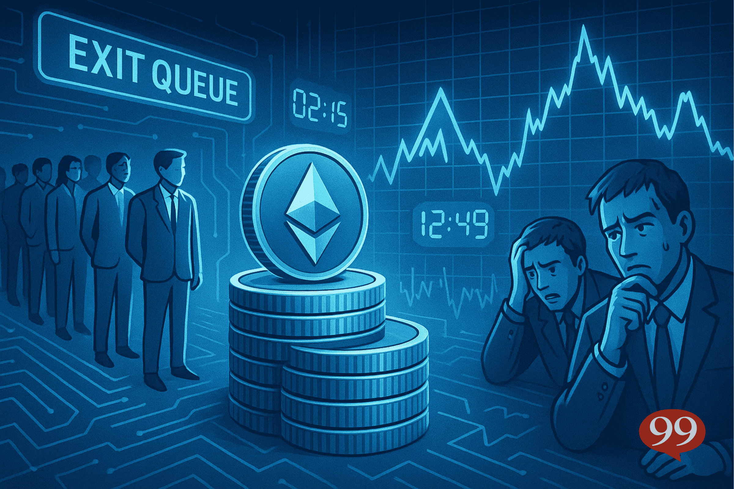 Ether : la file de sortie staking explose, vers un krach ou simple rotation ?