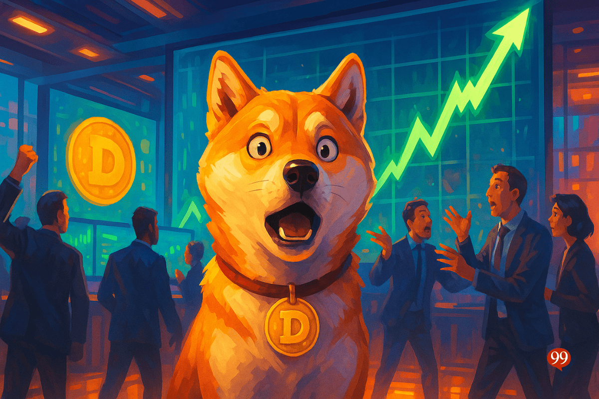 Dogecoin s’envole de 9 % en 24h, un bond vers 1 $ possible ?