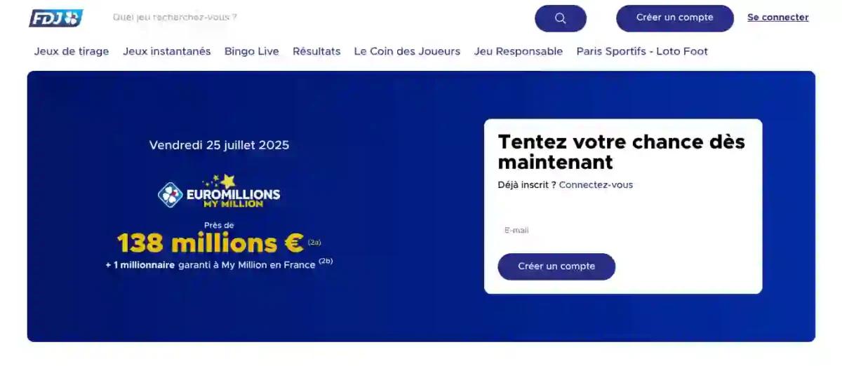 FDJ - Casino immédiat retrait 