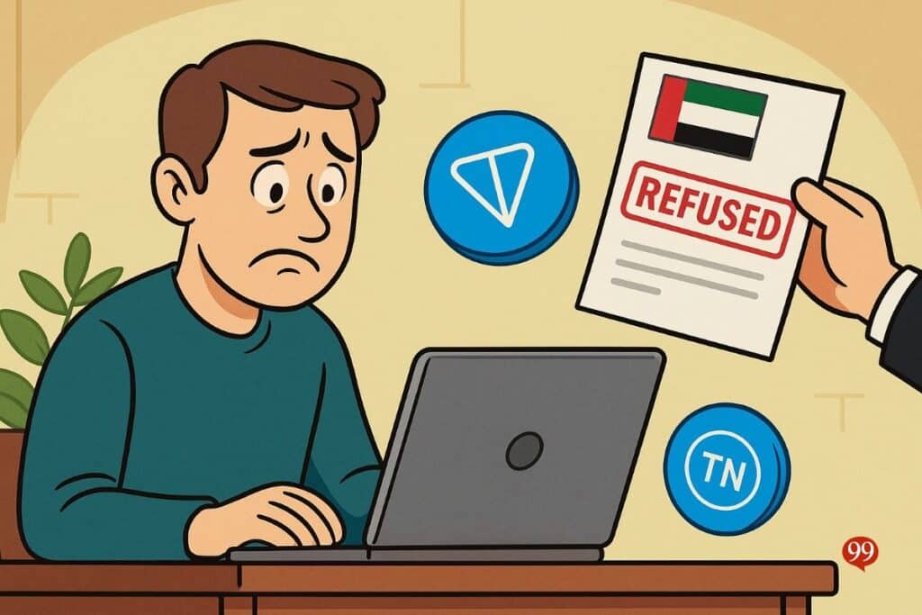 Toncoin chute après le démenti officiel des Émirats sur la Golden Visa