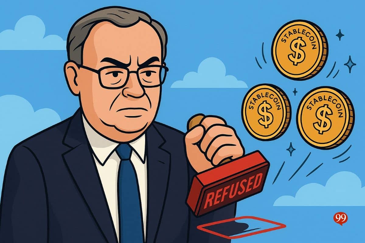 Andrew Bailey s’oppose aux stablecoins des banques commerciales