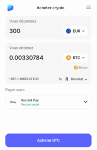 Ajouter des fonds avant de recevoir ou d’échanger des cryptos