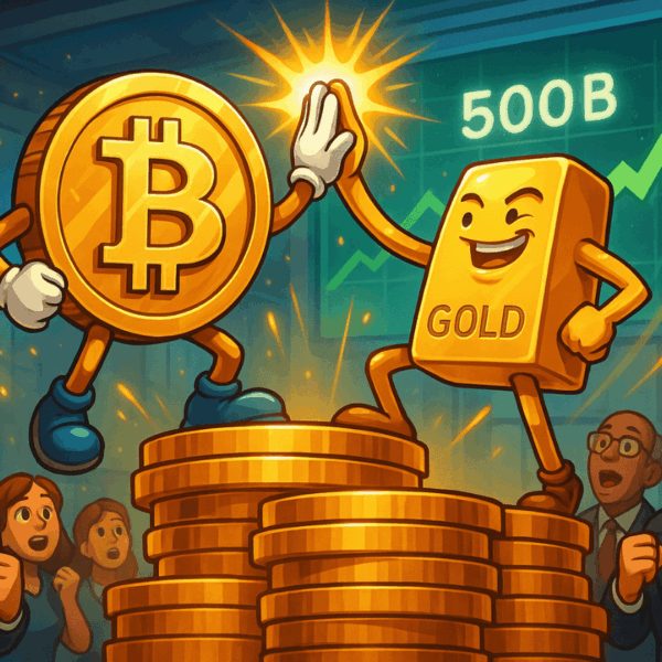 Bitcoin et Or, le duo gagnant : cap historique des 500 milliards franchi