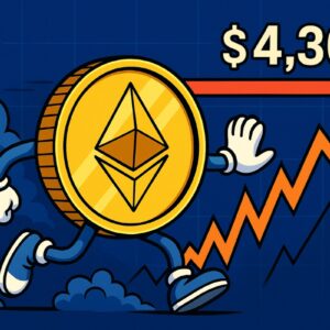 Ethereum frôle les 4 300 $ : tension maximale avant l’explosion
