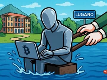 Lugano, Bitcoin et une statue jetée dans un lac
