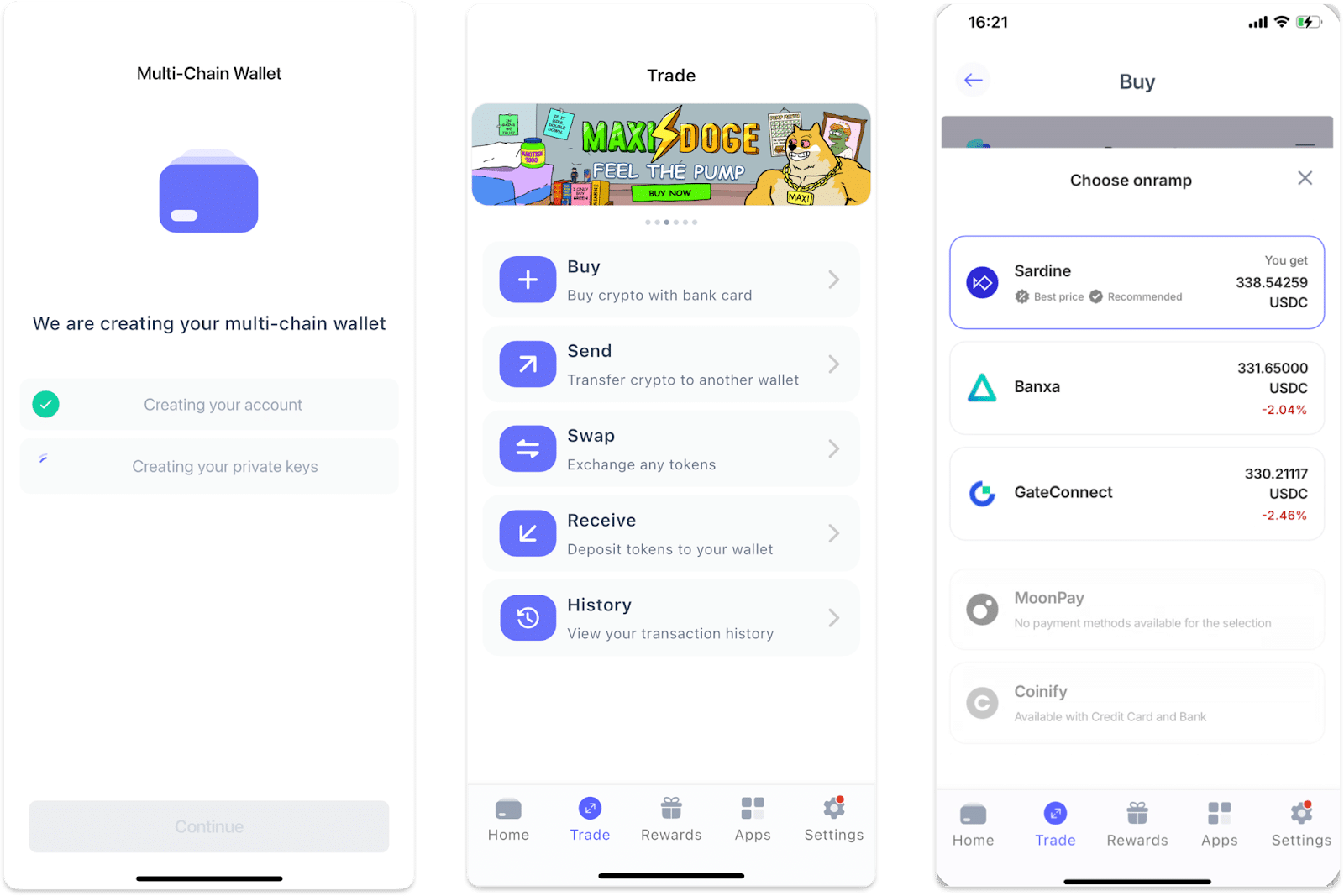 acheter des cryptos directement