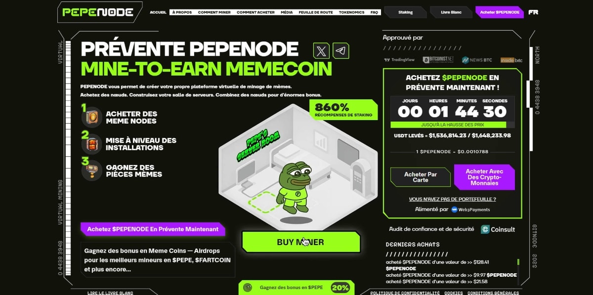 Pepenode, un minage pas comme les autres
