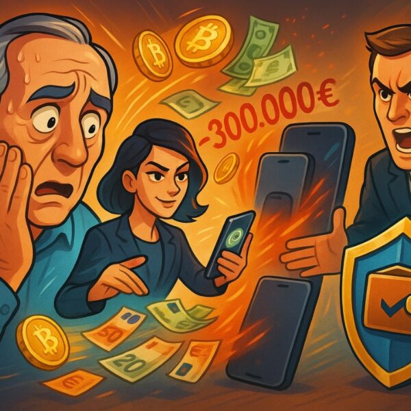 Scam crypto sur WhatsApp, 300 000 € partis en fumée