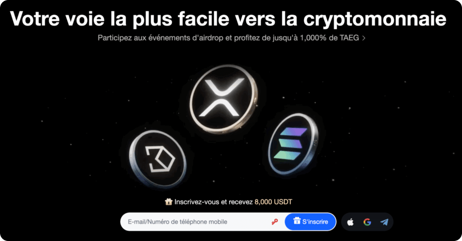 Créer un compte sur un exchange - MEXC