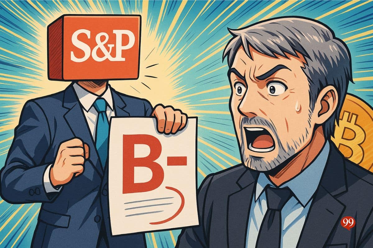 Strategy : S&P Global attribue la note B- au plus grand détenteur de Bitcoin public