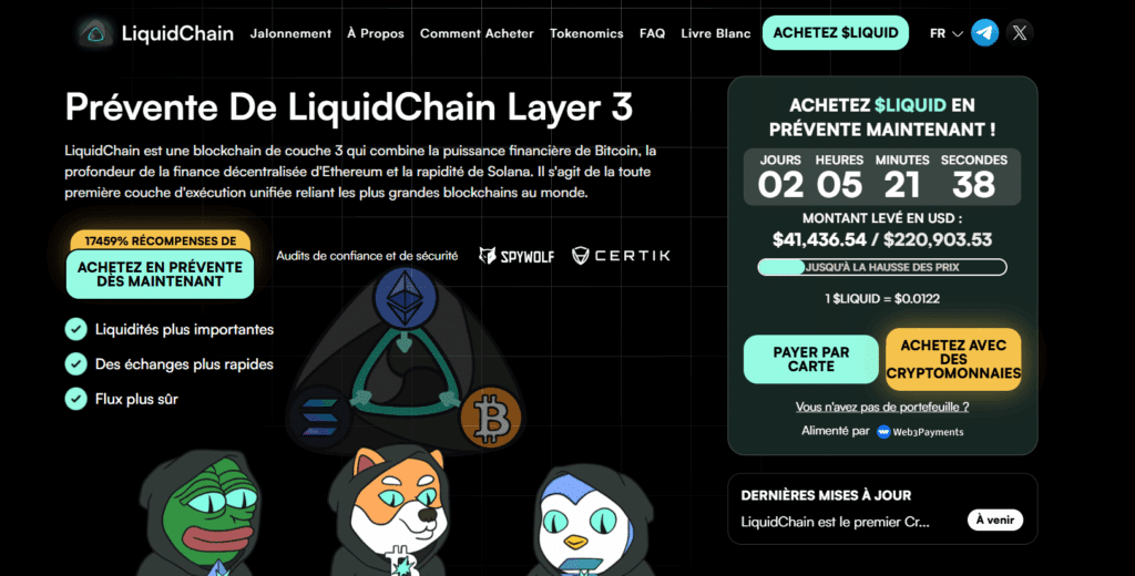 LiquidChain prévente