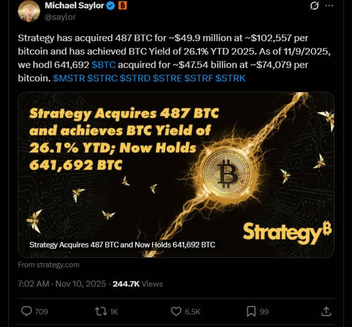 Michael Saylor relance la course au Bitcoin