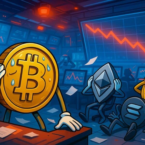 BTC perd 5% en trois heures : liquidation massive et plus mauvais novembre depuis 2018