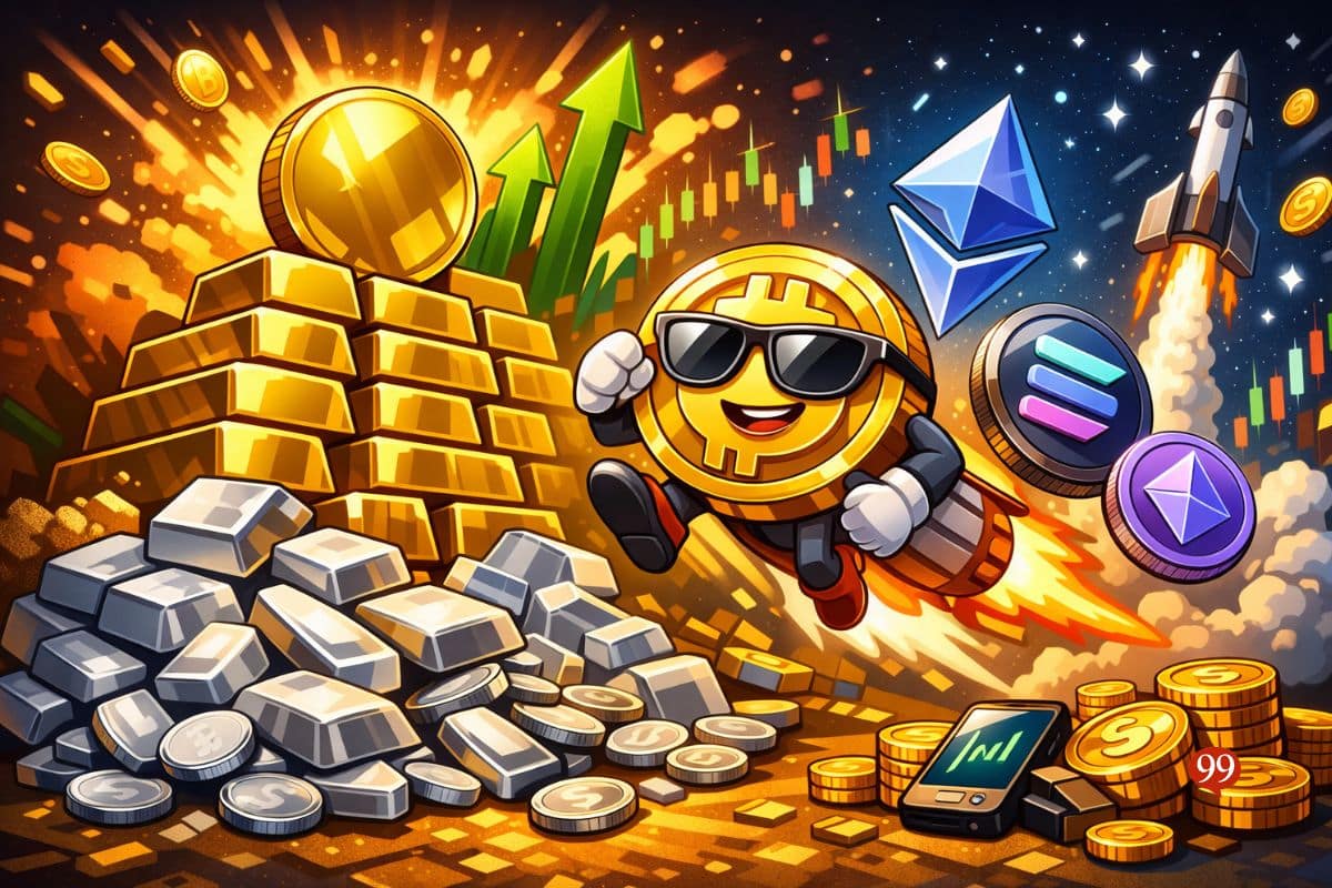 Les métaux précieux explosent : quelle lecture pour les cryptomonnaies en  2026 ?