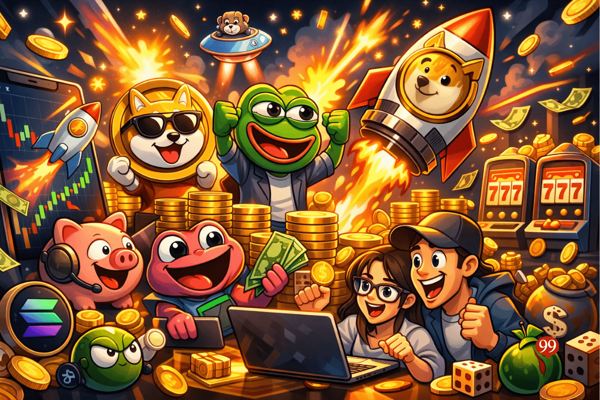 Les memecoins explosent et favorisent le retour des particuliers sur le  marché crypto