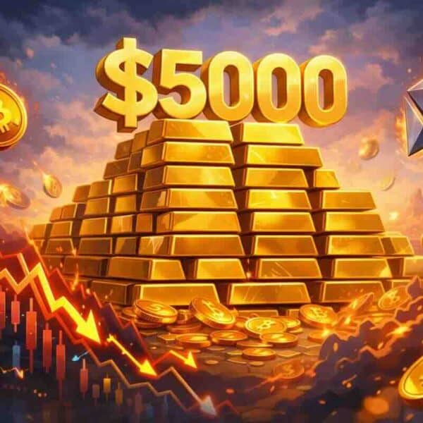 L&rsquo;Or à 5000 dollars: quelles conséquences sur les crypto ?